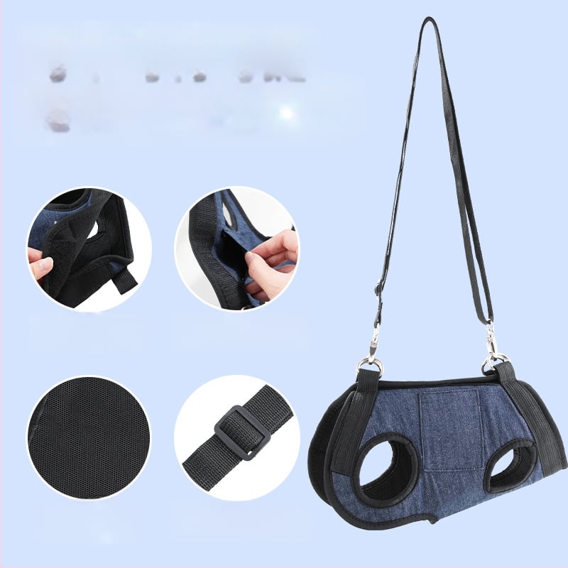 Mājdzīvnieku soma pastaigām – Materiāls: Sandwich Mesh + Denim; Preces kods: 10184; Kategorija: Mājas dzīvnieku soma; Cietība: Vidēja; Zīmējums: Vienkrāsains