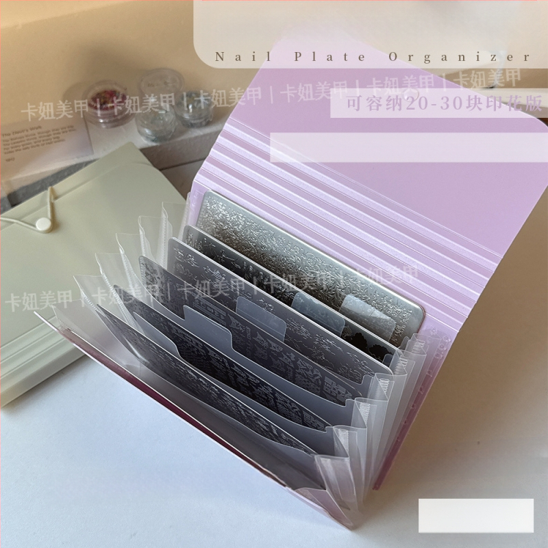 Nagu uzlīmju uzglabāšanas kārba, saliekama, putekļu izturīga, caurspīdīga, skrāpējumiem izturīga, no plastmasas