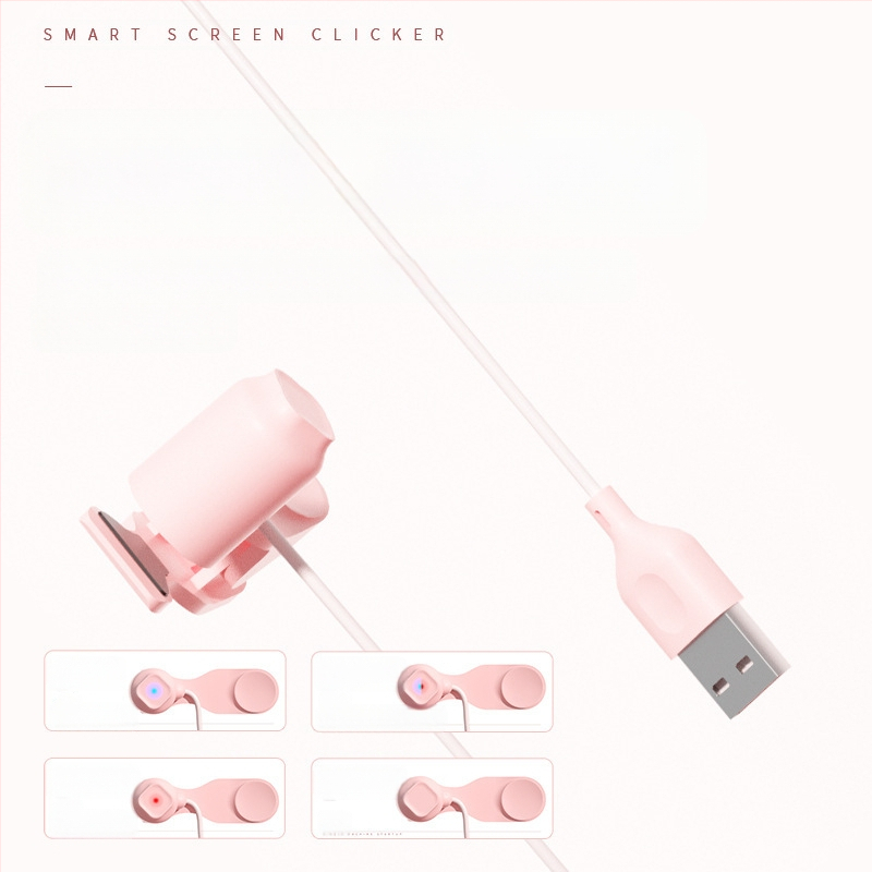 Telefonu skārienekrāna automātiska klikšķu ierīce tiešraidei un taksometra pasūtījumu iegūšanai: kluss fizisks klikšķis, gudrs skārienjūtīgs ekrāns, nepārtraukts pieskāriens