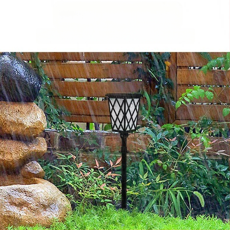 Saulės energijos LED liepsnos sodo lemputė – modelis N260, IP55, Saulės skydelis DC5V 1W, Darbinis laikas 6-12 val., Jungiklis: rankinis + šviesos valdymas