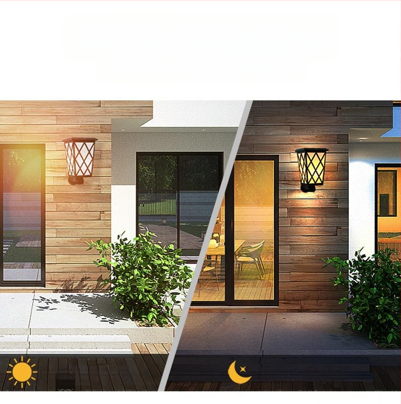 Saulės energijos LED liepsnos sodo lemputė – modelis N260, IP55, Saulės skydelis DC5V 1W, Darbinis laikas 6-12 val., Jungiklis: rankinis + šviesos valdymas