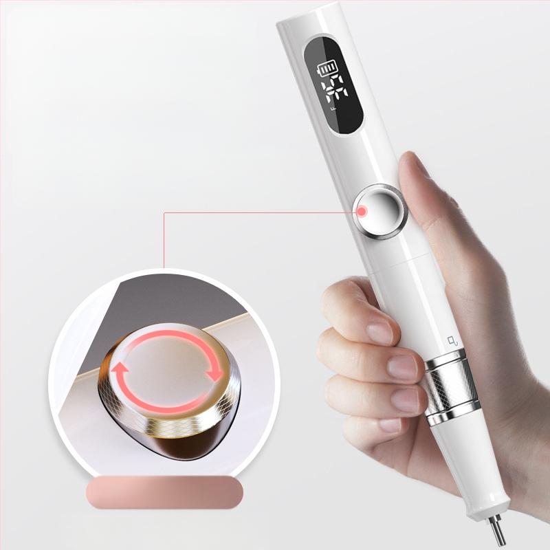 Γυαλιστήρι νυχιών TMS-025 | Πλαστικό σώμα, 136 g, Περιλαμβάνει: κύρια μονάδα, κεφαλή λείανσης, καλώδιο φόρτισης, οδηγίες χρήσης