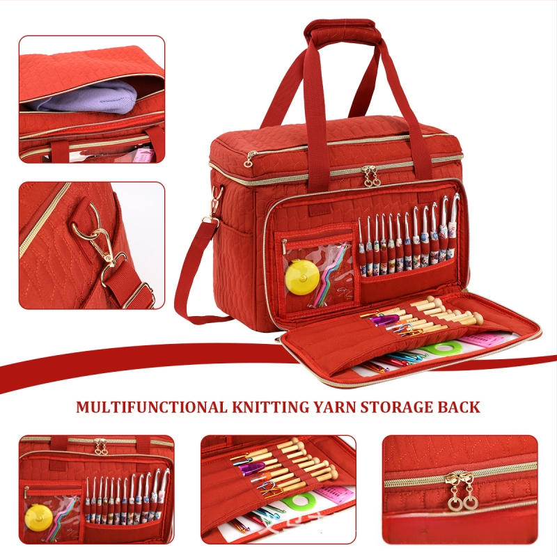 Kubo stiliaus velūro vilnų siūlų saugojimo krepšys, modelis EB123, daugiafunkcinis