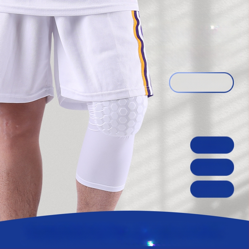 Elpojoši ceļgalu sargi no poliestera, pretslīdes aizsardzība patellai, piemēroti basketbolam un riteņbraukšanai