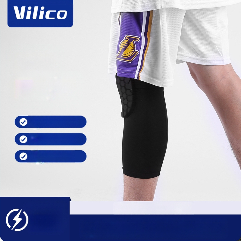 Elpojoši ceļgalu sargi no poliestera, pretslīdes aizsardzība patellai, piemēroti basketbolam un riteņbraukšanai