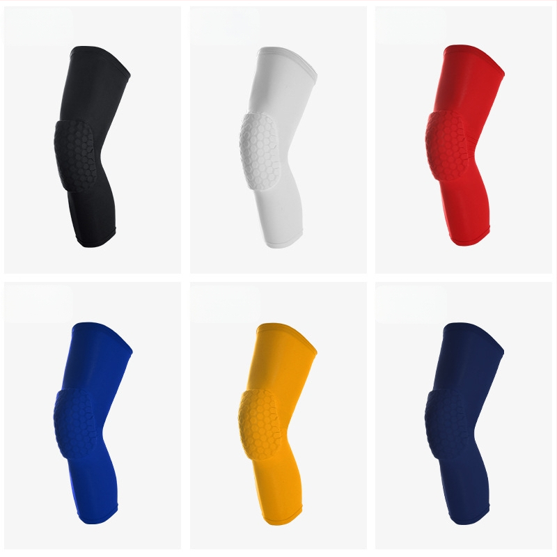 Elpojoši ceļgalu sargi no poliestera, pretslīdes aizsardzība patellai, piemēroti basketbolam un riteņbraukšanai