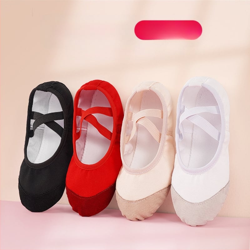 Deju kurpes - ādas zole, augšējā daļa: audums, Balets un modernas dejas, Bērniem (Meitenēm), Līdzsvars