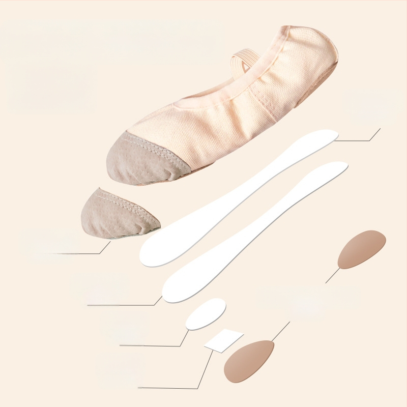 Deju kurpes - ādas zole, augšējā daļa: audums, Balets un modernas dejas, Bērniem (Meitenēm), Līdzsvars