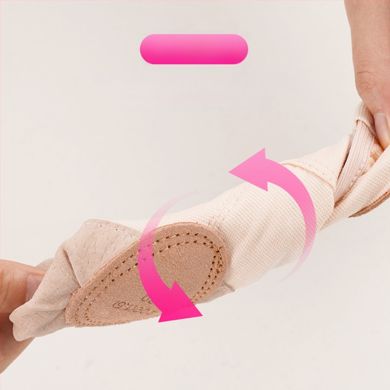 Deju kurpes - ādas zole, augšējā daļa: audums, Balets un modernas dejas, Bērniem (Meitenēm), Līdzsvars