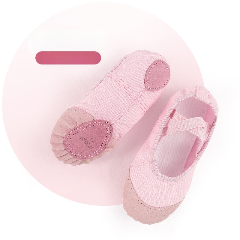 Deju kurpes - ādas zole, augšējā daļa: audums, Balets un modernas dejas, Bērniem (Meitenēm), Līdzsvars