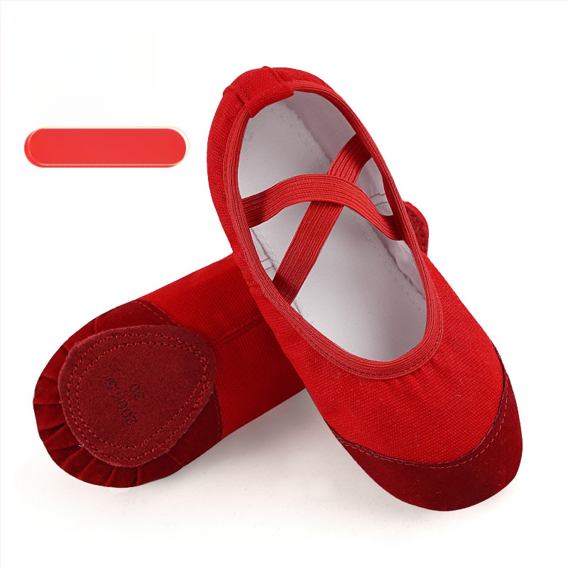 Deju kurpes - ādas zole, augšējā daļa: audums, Balets un modernas dejas, Bērniem (Meitenēm), Līdzsvars