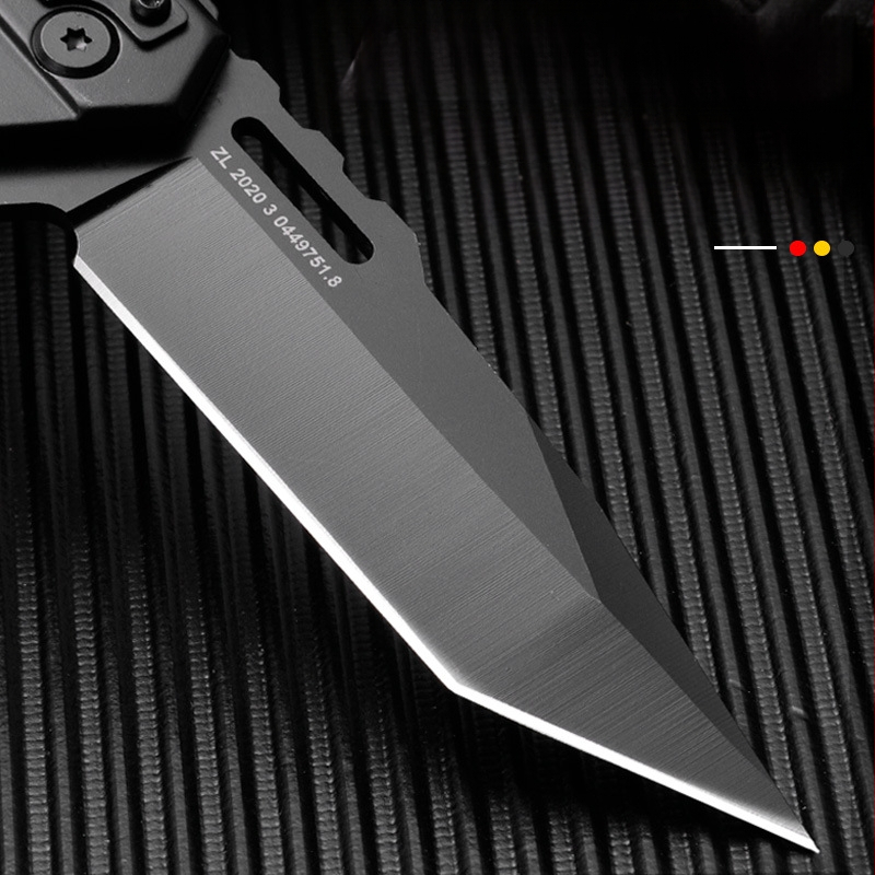 Πτυσσόμενο μαχαίρι από ατσάλι D2, υψηλή σκληρότητα, για εξωτερική επιβίωση, φορητό πολυλειτουργικό εργαλείο