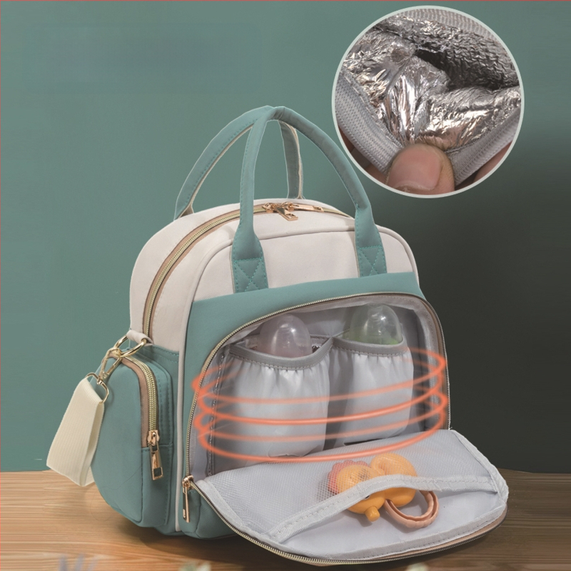 Autiņu soma bērnu pastaigām, daudzfunkcionāla, liela ietilpība, Oxford audums, ultra viegla, salokāma