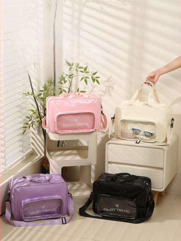 Plaukimo maišelis, vandeniui atsparus, išsiplečiantis, sausas ir šlapias atskyrimas, didelė talpa, su vienu pečių dirželiu