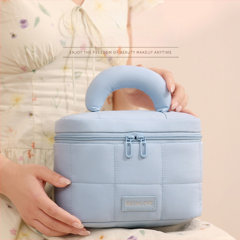 Makiažo krepšys, nešiojamo kubinio dizaino, poliesterio medžiaga, daugiafunkcinis, kelionėms ir kosmetikai