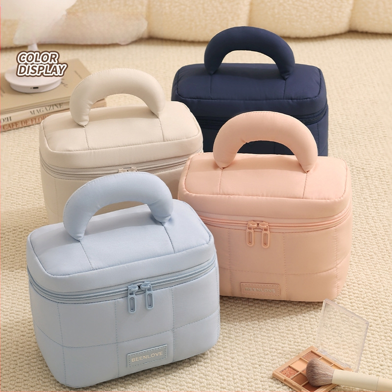 Makiažo krepšys, nešiojamo kubinio dizaino, poliesterio medžiaga, daugiafunkcinis, kelionėms ir kosmetikai