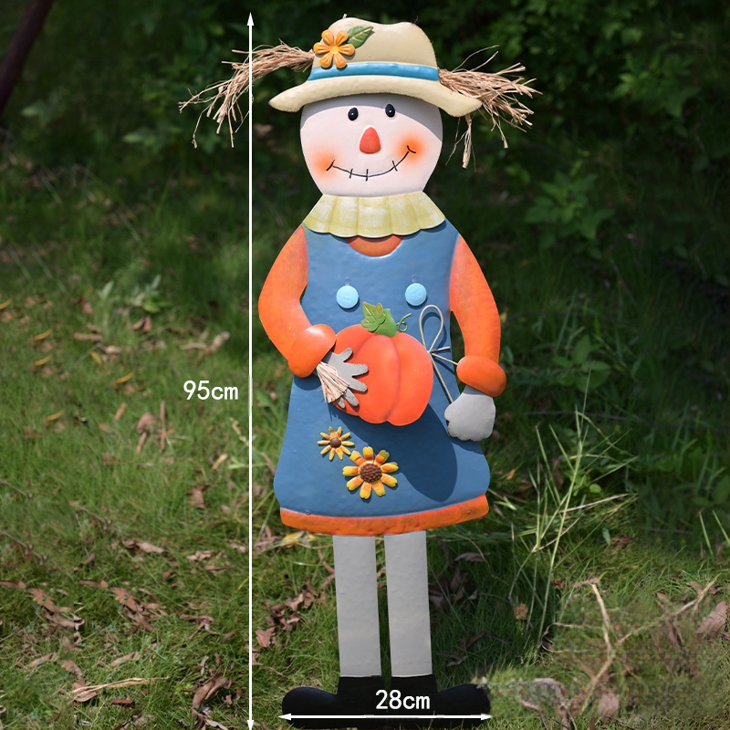 Pastoraālā stila dārza baidītājs, dzelzs mākslas skulptūra ārējai dārdzāšanai (Materiāls: dzelzs māksla; Stils: pastoraālais; Pielietojums: ārējais pagalms, terase, dārzs; Ražošana: 18328127424)