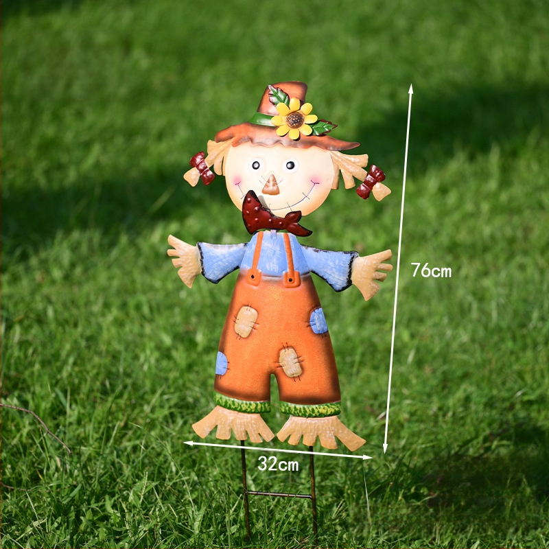 Pastoraālā stila dārza baidītājs, dzelzs mākslas skulptūra ārējai dārdzāšanai (Materiāls: dzelzs māksla; Stils: pastoraālais; Pielietojums: ārējais pagalms, terase, dārzs; Ražošana: 18328127424)