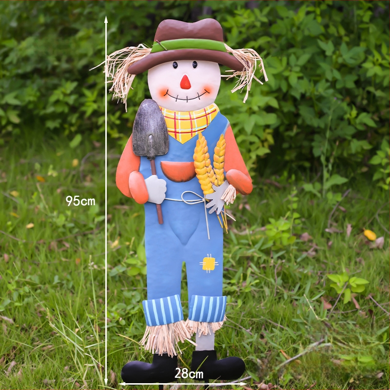 Pastoraālā stila dārza baidītājs, dzelzs mākslas skulptūra ārējai dārdzāšanai (Materiāls: dzelzs māksla; Stils: pastoraālais; Pielietojums: ārējais pagalms, terase, dārzs; Ražošana: 18328127424)