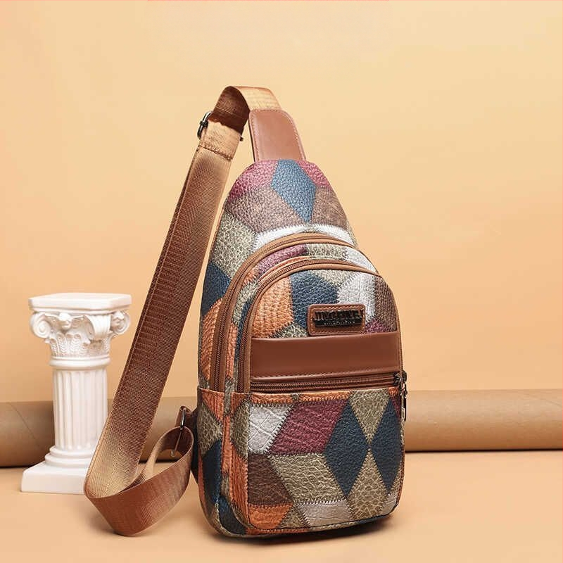 Krosbody soma no mākslīgās ādas no Snow Love Kangaroo, mix‑and‑match stils, 2025. gads pavasaris, brīvdienu ceļojumiem piemērota