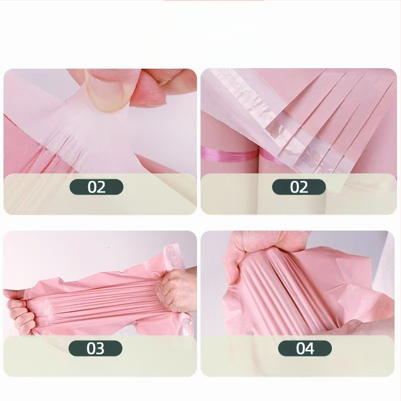 Ekspres vrećica, samouzavaren, PE materijal (novi + reciklirani), toplinski rez, duljina brtvila 4