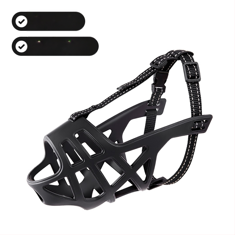 Μούζλα για σκύλους για μεσαία και μεγάλα σκυλιά, αποτρέπει δαγκώματα, γαβγίσματα και ακατάλληλη κατανάλωση τροφής, επιτρέπει το πόσιμο νερό, υλικό: μεταξωτό λουλούδι