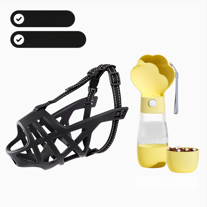 Μούζλα για σκύλους για μεσαία και μεγάλα σκυλιά, αποτρέπει δαγκώματα, γαβγίσματα και ακατάλληλη κατανάλωση τροφής, επιτρέπει το πόσιμο νερό, υλικό: μεταξωτό λουλούδι