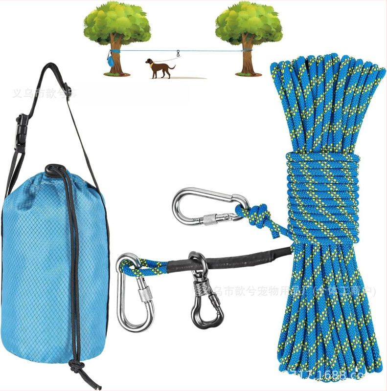 Nailoninė šuns pavadėlis stovyklavimui – ne teleskopinis, 50 vnt. dėžutėje