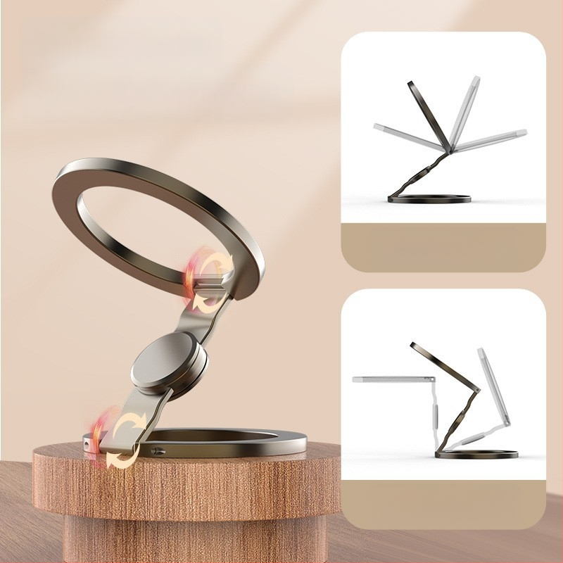 Pirksta gredzena turētājs telefonam no sakausējuma, universāls dizains, pielāgošanas iespējas.