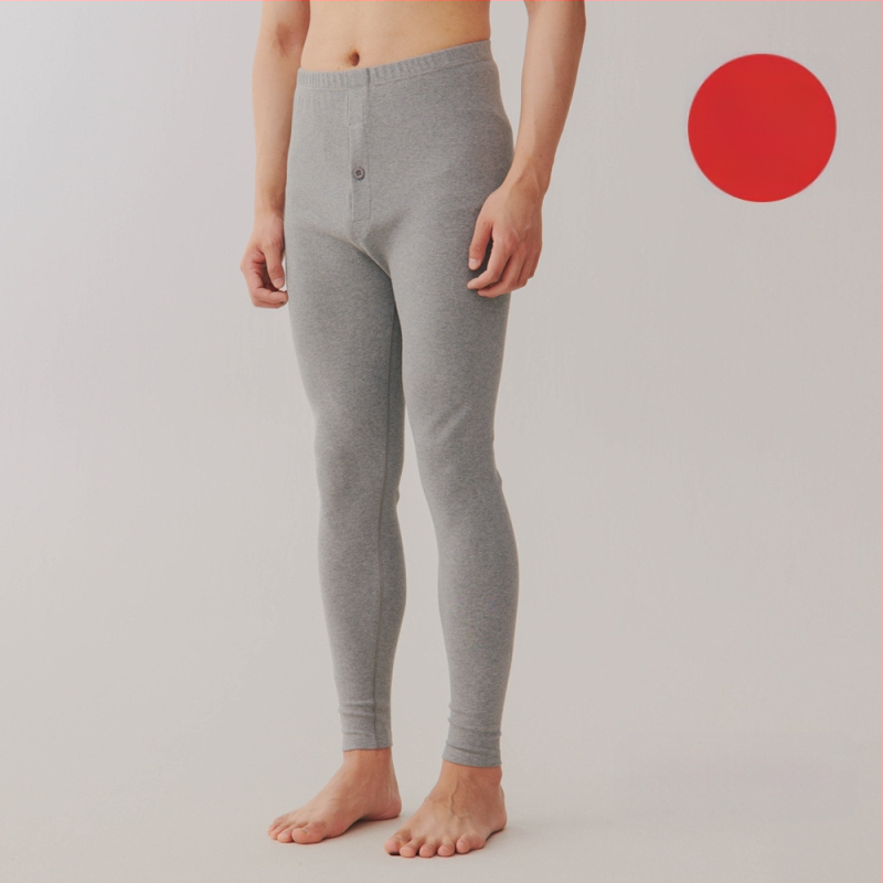 Vīriešu kokvilnas termālās bikses, bieza 251–300 g/m², antibakteriālas, anti-pilling, šaurs piegriezums, garas
