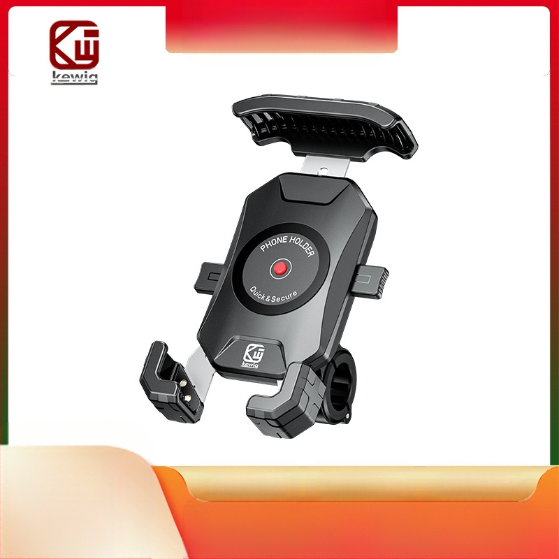 Kewig universālais tālruņa turētājs no sakausējuma ar automatisku aizslēgu