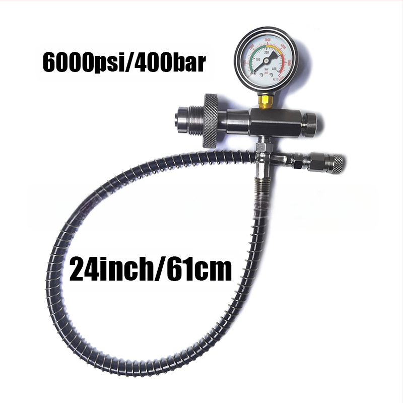 G5/8 προσαρμογέας φουσκώματος CO2, ατσάλι, εσωτερική βίδα