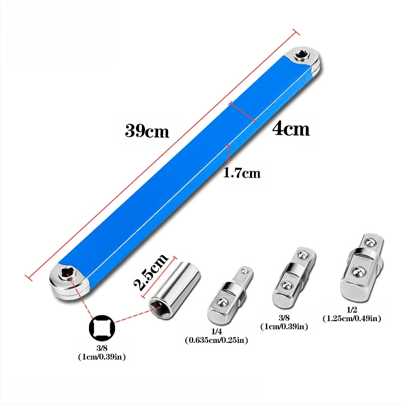 Κλειδί επέκτασης μπάρας αυτοκινήτου, για αποσυναρμολόγηση σε στενές σχισμές, διπλής κεφαλής, ηλεκτροπλατινωμένο ατσάλι A3, βάρος 0,72 kg, Μάρκα Other