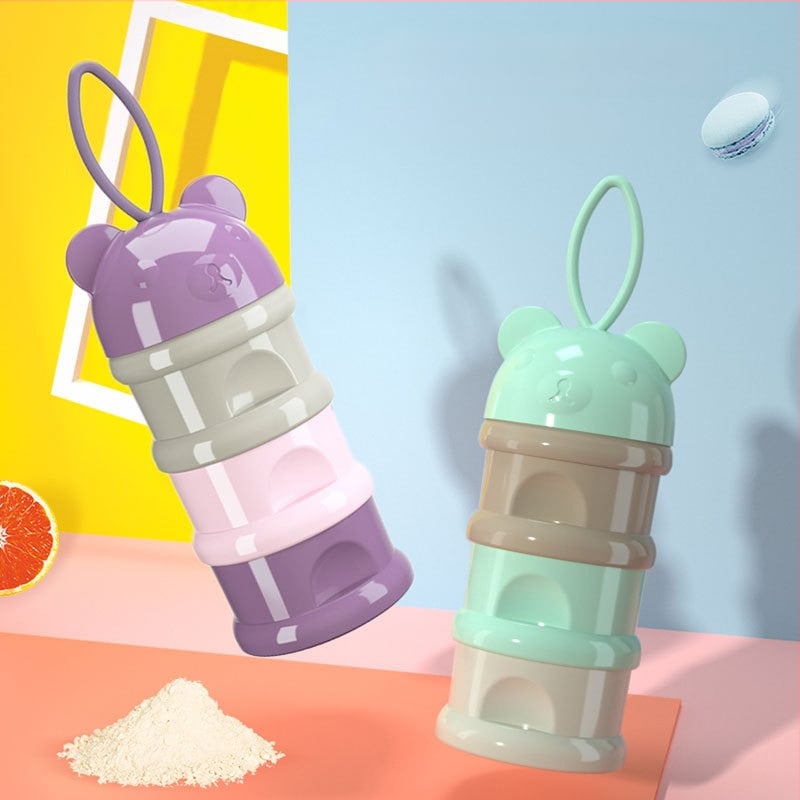 Garui Hordozható háromrétegű tejpor tároló doboz újszülötteknek