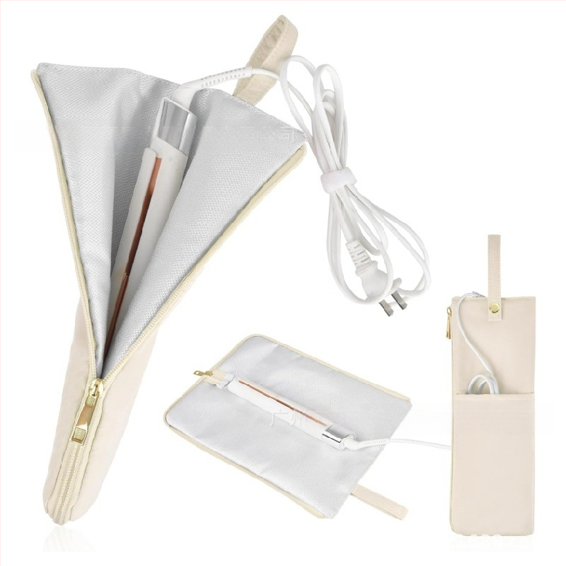 Garbanų formavimo plaukų garintuvo laikymo krepšys — nailonas, kubo formos, daugiafunkcinis, japonų stilius, kelionėms, atsparus iki 300°C