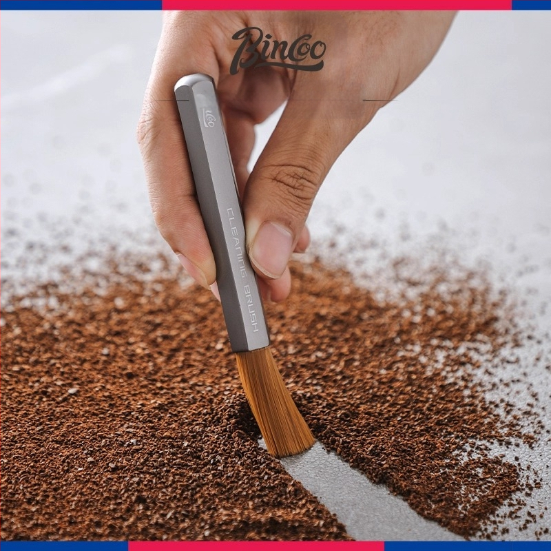 Bincoo Βούρτσα Καφέ – Καθαριστικό εργαλείο από κράμα αλουμινίου για μπαρ καφέ και μύλο καφέ – Σύγχρονο μινιμαλιστικό στυλ