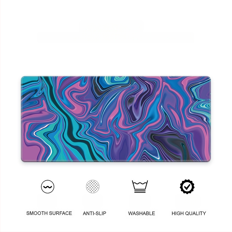 Didelis guminis pelės kilimėlis, neslidus paviršius, spauda, OEM užsakymas