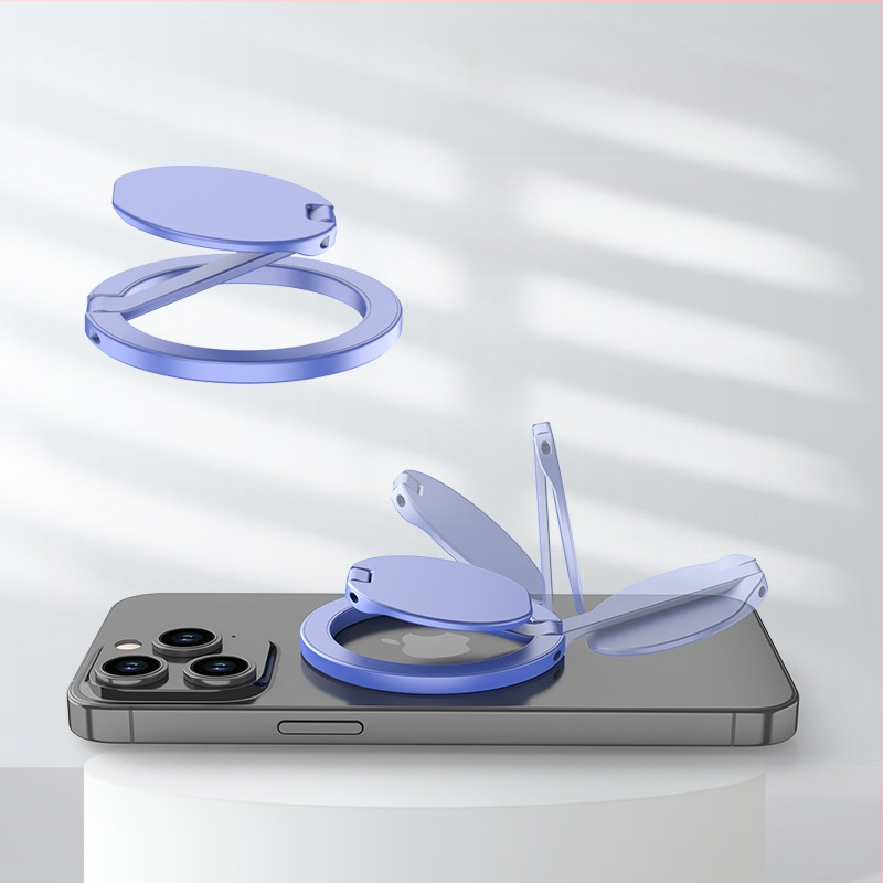 Tālruņa statīvs ar gredzeni, sakausējums, CNC metāla apstrāde ar elektroplakēšanu, pielāgojams