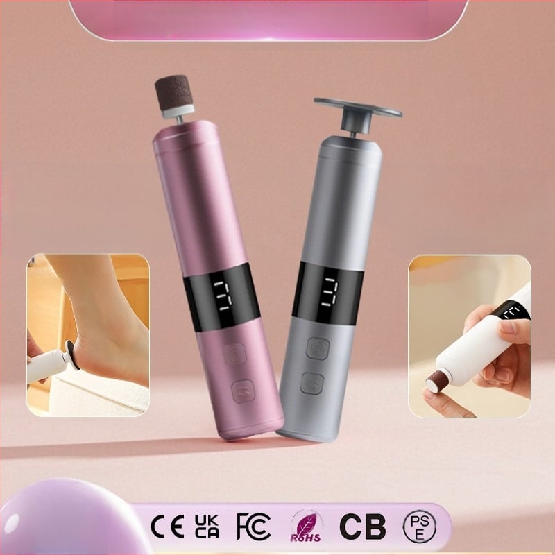 Elektromos talpápoló – 2 az 1-ben köröm- és talpápoló eszköz, hordozható, eltávolítja a száraz bőrt és a kalluszt, modell YS-MJ002, 2025-ben bemutatva