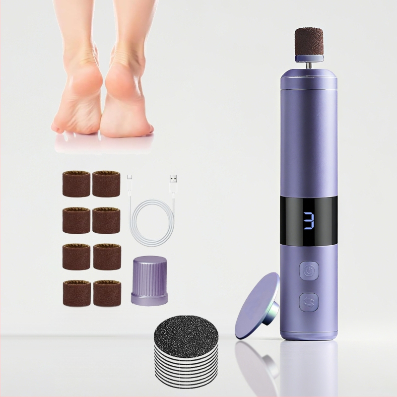 Elektromos talpápoló – 2 az 1-ben köröm- és talpápoló eszköz, hordozható, eltávolítja a száraz bőrt és a kalluszt, modell YS-MJ002, 2025-ben bemutatva