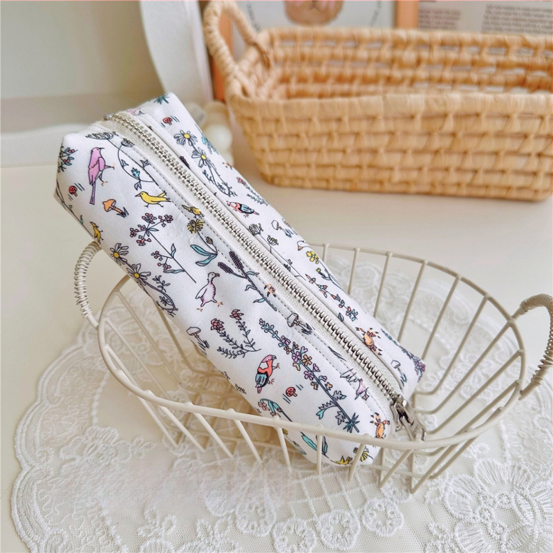 Roku darbs zīmēšanas somiņa, kokvilnas un lina audums, sievietēm vērsts stils