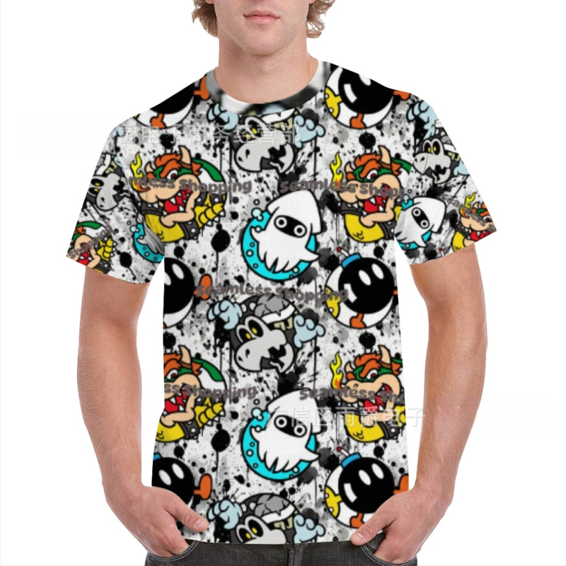 Vīriešu īsām piedurknēm Raglāna T-krekls, brīvs piegriezums, 3D graffiti apdruka, materiāls: poliesters ar milk-silk efektu