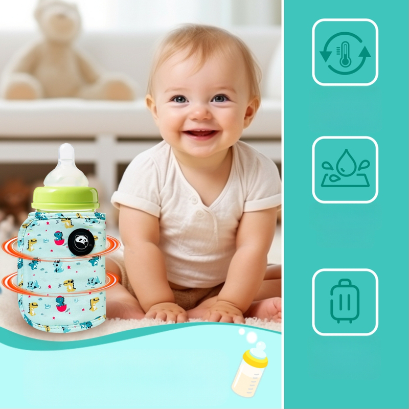 Φορητό Κάλυμμα Θερμαντήρα Μπιμπερό — USB/TYPE-C, 5V/2A, 10W, πολυεστερικό, με καλώδιο δεδομένων