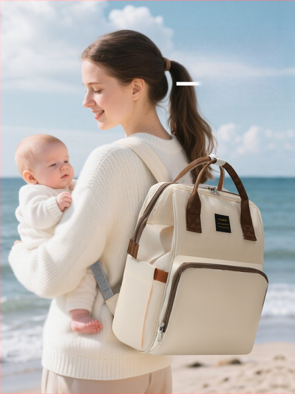 Nailona autiņu soma, liela ietilpība, pilsētas minimalistiskais stils, ūdensnecaurlaidīga un izolēta, dubultās plecu siksnas