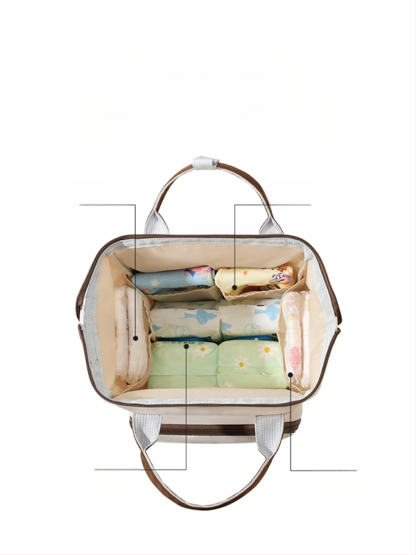 Nailona autiņu soma, liela ietilpība, pilsētas minimalistiskais stils, ūdensnecaurlaidīga un izolēta, dubultās plecu siksnas