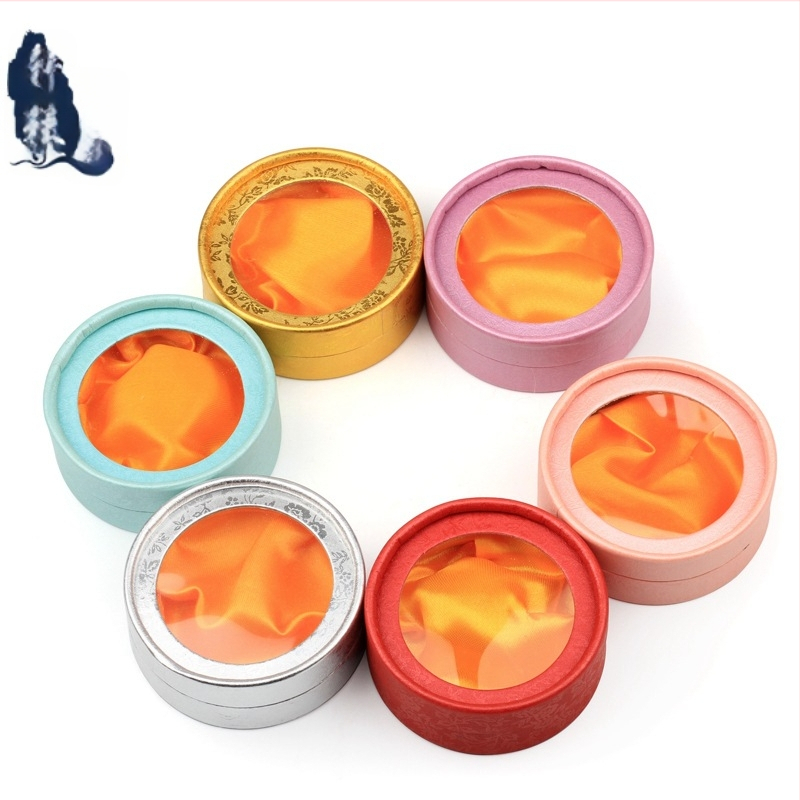 Kutija za nakit s kružnim prozorom na poklopcu, 001 specifikacija, papir/karton materijal