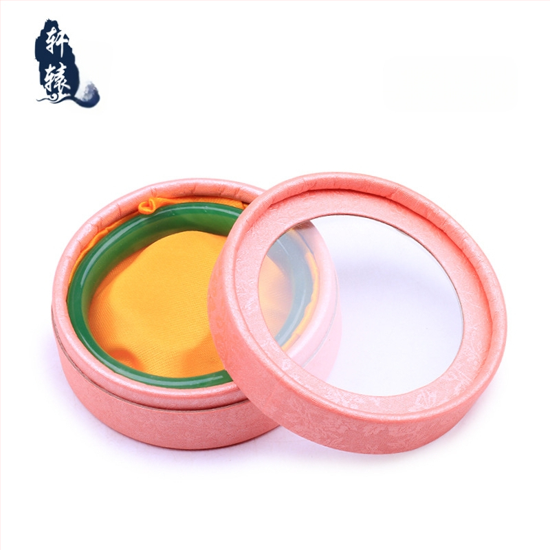 Kutija za nakit s kružnim prozorom na poklopcu, 001 specifikacija, papir/karton materijal