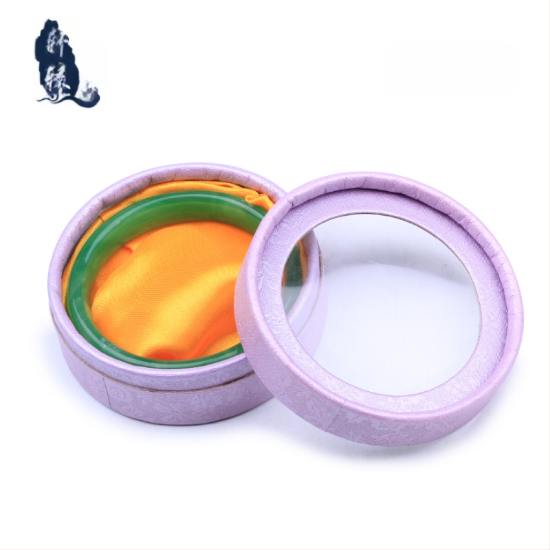 Kutija za nakit s kružnim prozorom na poklopcu, 001 specifikacija, papir/karton materijal