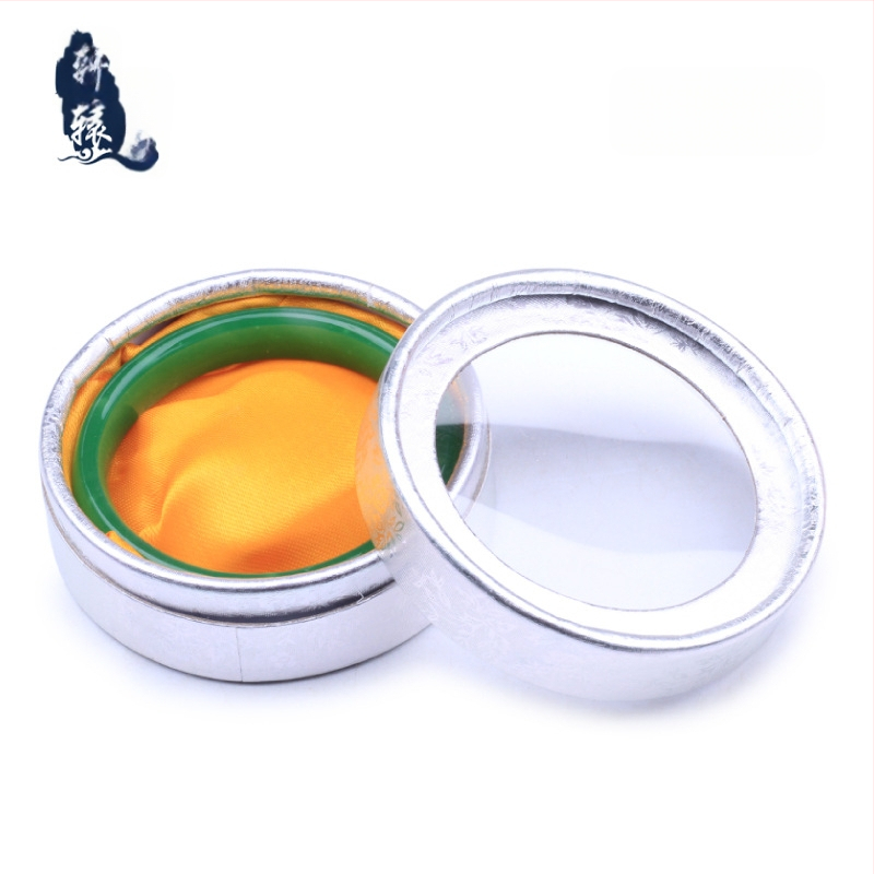 Kutija za nakit s kružnim prozorom na poklopcu, 001 specifikacija, papir/karton materijal