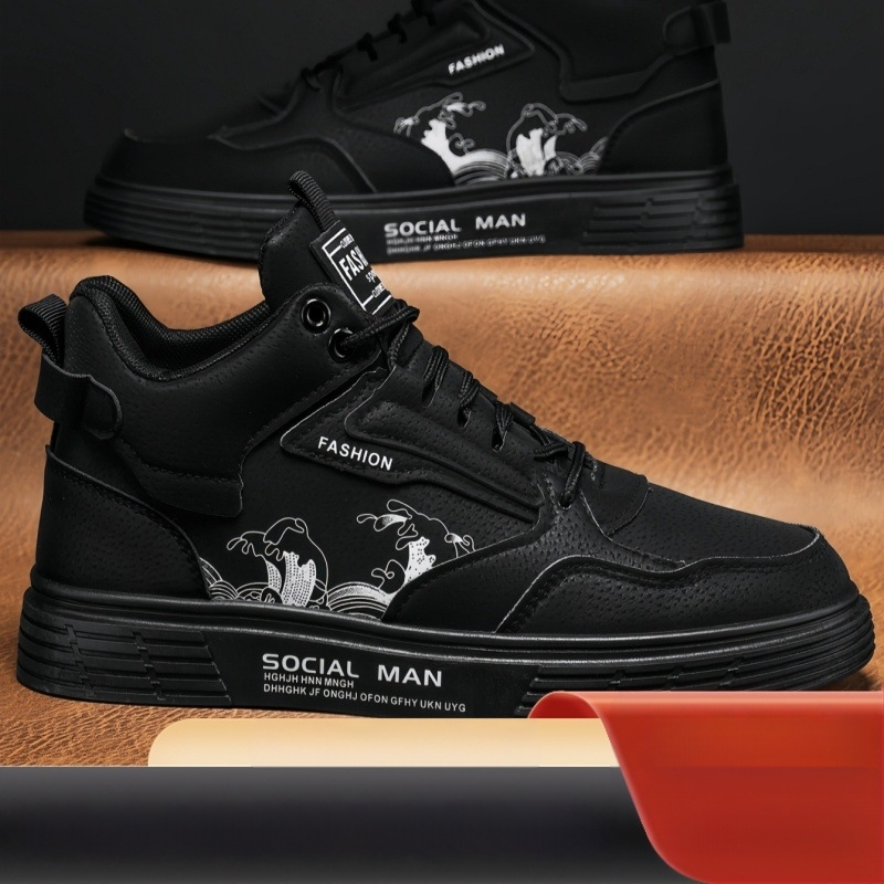 Ανδρικά/γυναικεία παπούτσια εργασίας με υψηλό πάνω μέρος — PU επάνω μέρος, PVC σόλα, εσωτερικό από κάνναβη, κορδώσεις